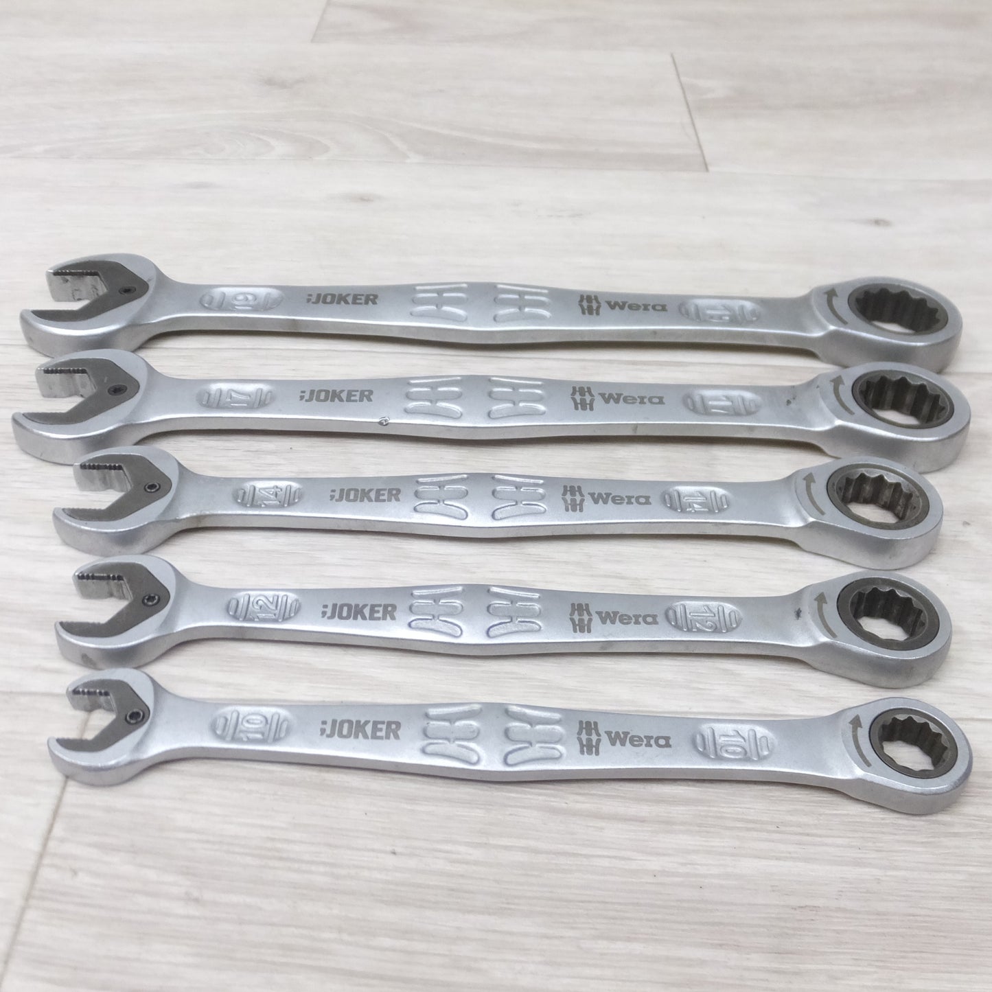 [送料無料] 5本セット◆WERA コンビネーション ラチェット レンチ スパナ ジョーカー Joker 10 12 14 17 19 めがね 工具◆