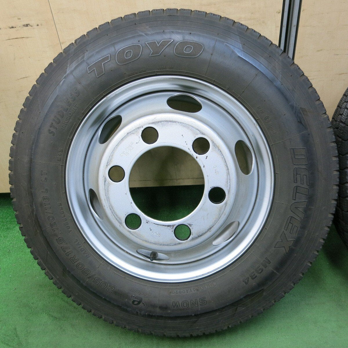 4本★トラック 205/80R17.5 スタッドレス トーヨー デルベックス M934 TOPY スチール 115-9CS PCD222.25/6H★5030503ナス