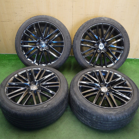 4本価格！22年◎トヨタ 210系 クラウン アスリート ブラック スパッタリング 純正 225/45R18 CST ADRENO AD-R9 18インチ PCD114.3/5H◎6062404Hノ