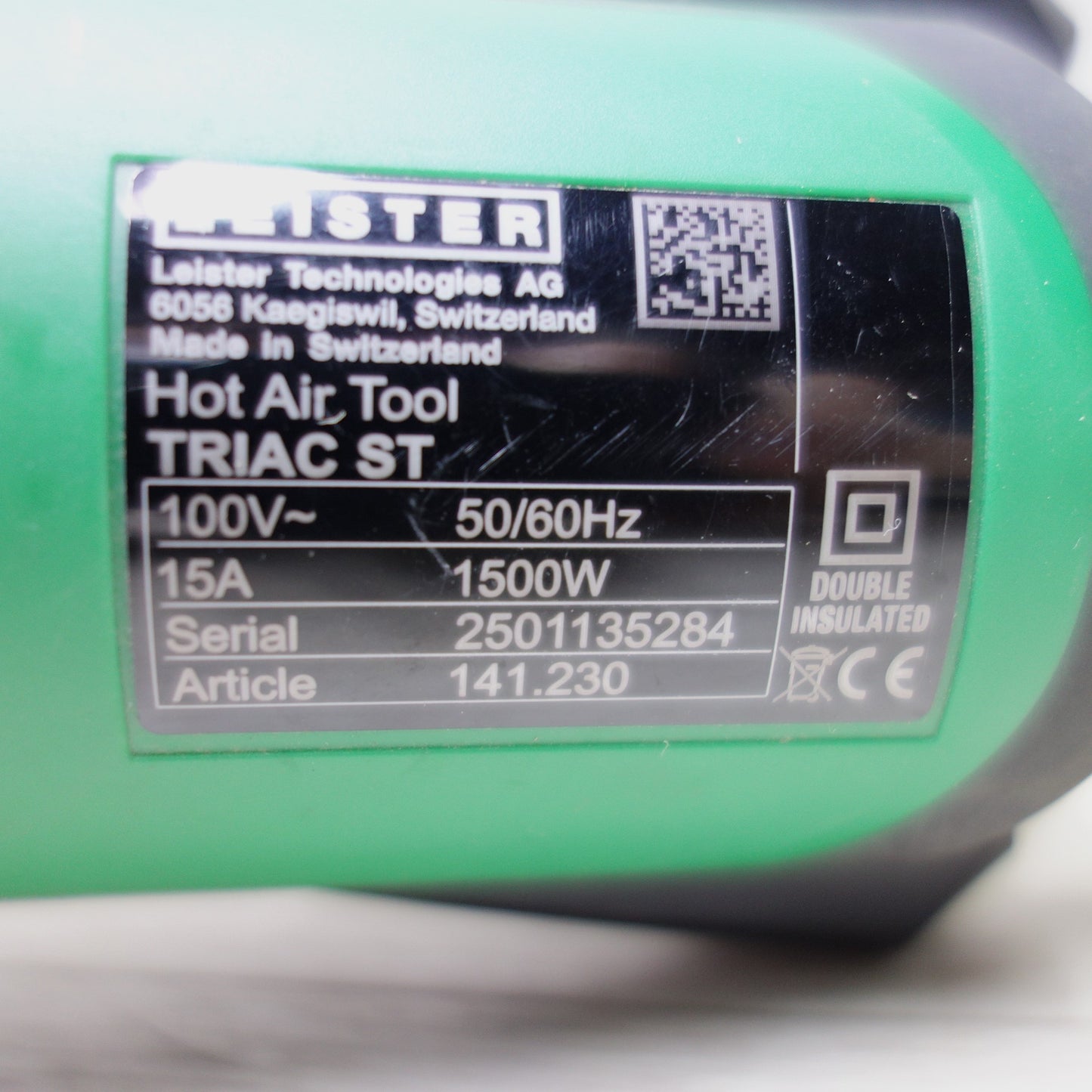 [送料無料] 付属品付き◆LEISTER ライスター ヒート ガン ホット ガン 熱風 溶接機 トリアック ST 141.230 ケース付き 電動 工具 (1)◆
