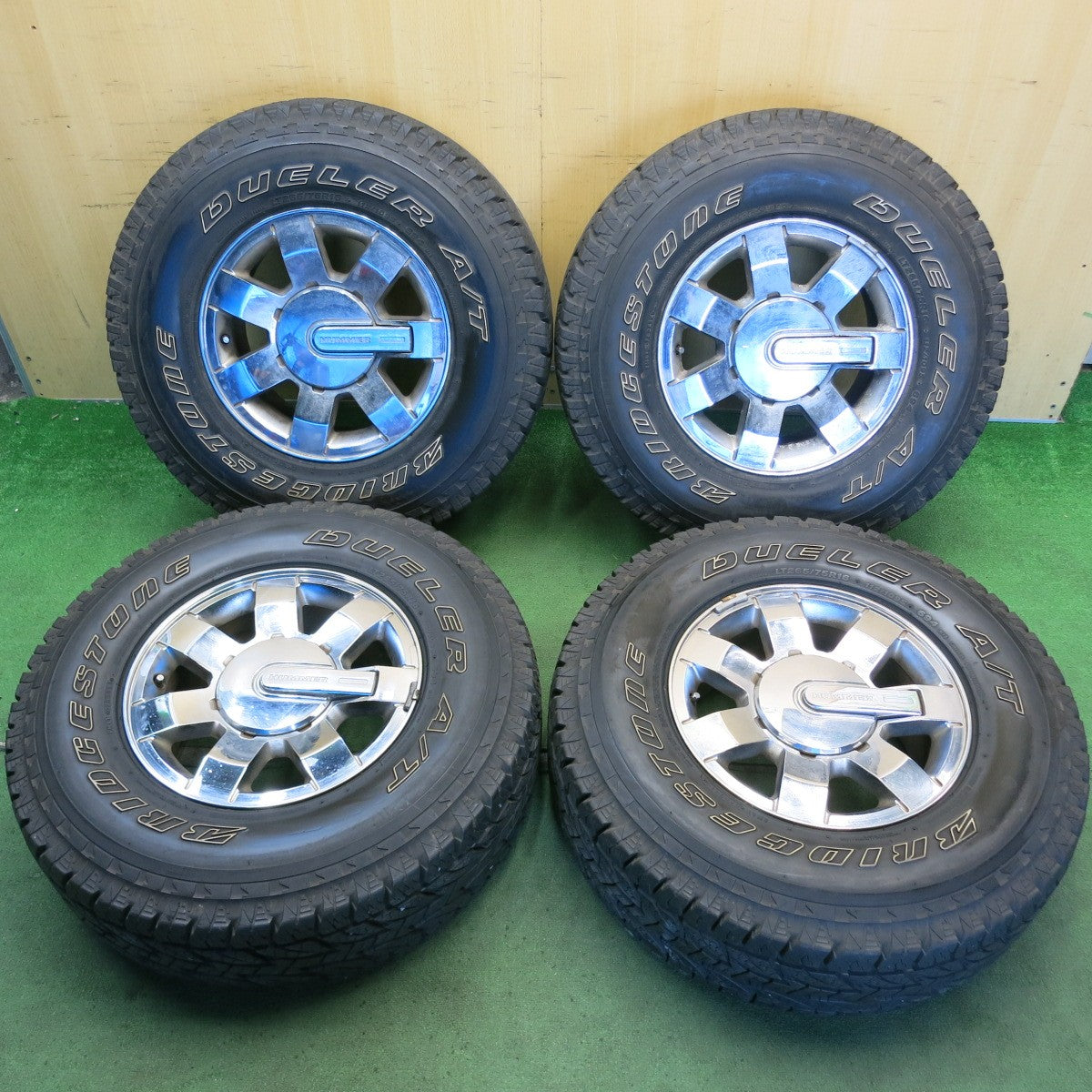 バリ溝！9.5分◎ハマー H3 純正 265/75R16 112/109S ブリヂストン デューラー A/T 694 16インチ PCD139.7/6H◎6072601HAノ