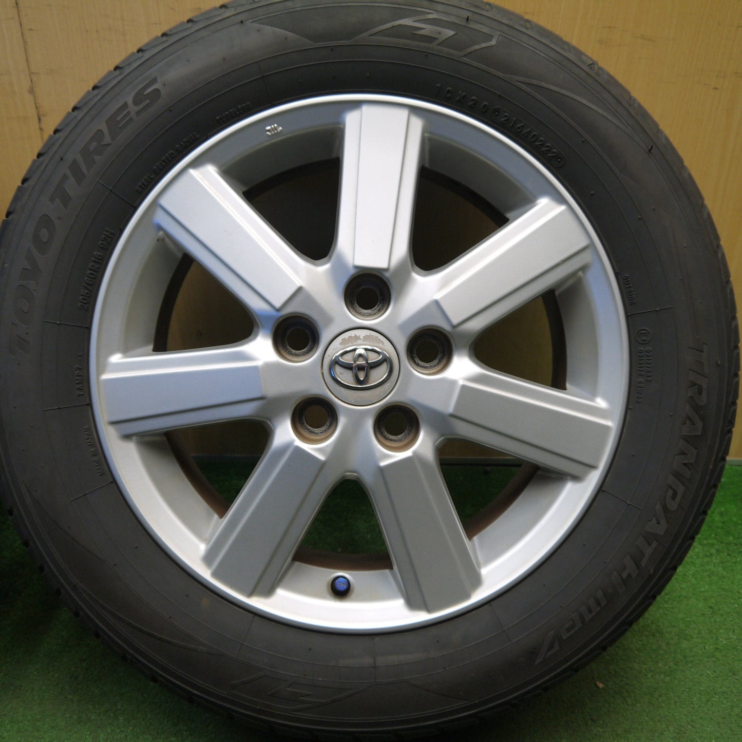 バリ溝！22年！9分★トヨタ 70系 ノア ヴォクシー 純正 205/60R16 トーヨー トランパス MP7 16インチ PCD114.3/5H★6032402Hノ