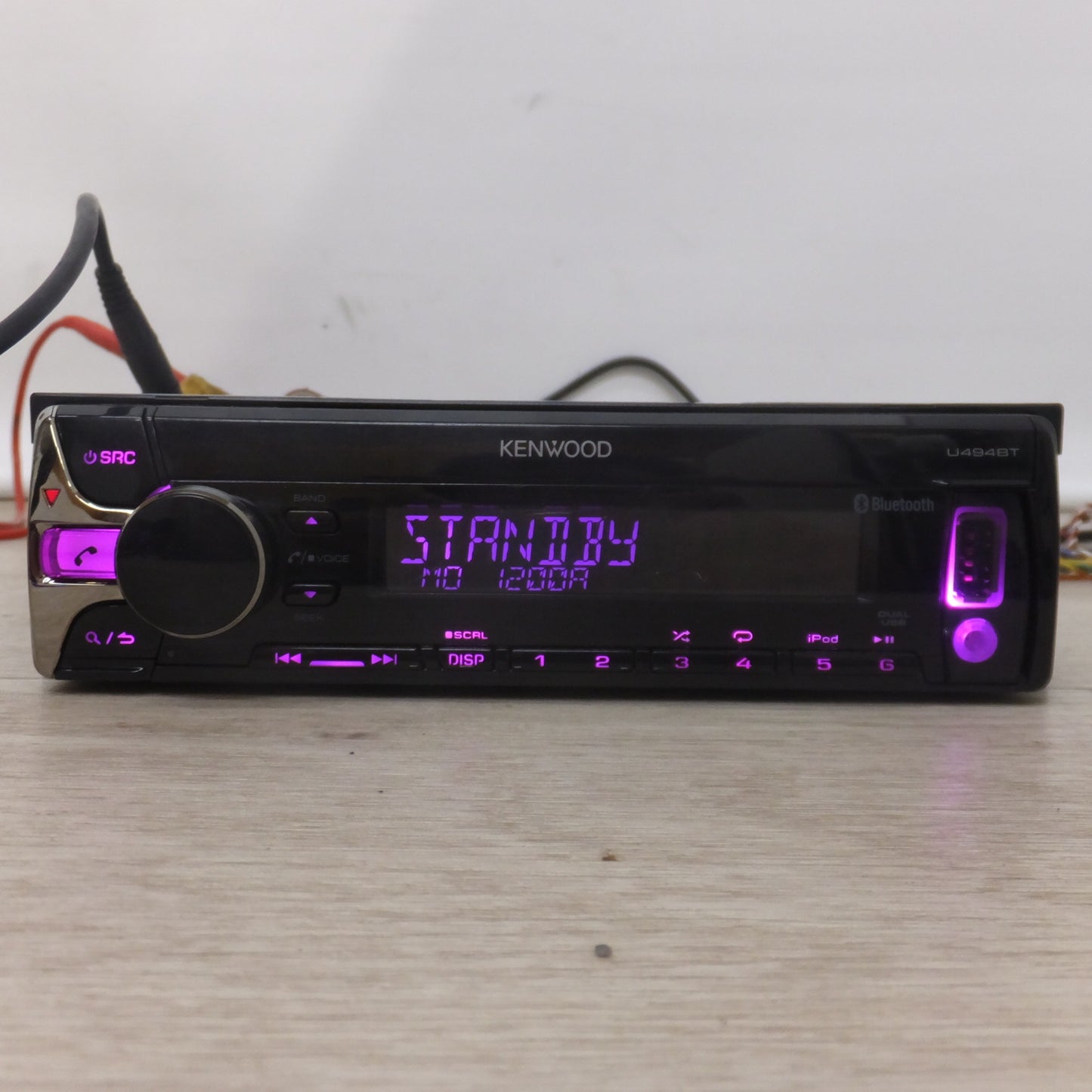 [送料無料] ★ケンウッド KENWOOD カーオーディオ 1DIN コンポ U494BT[5]★