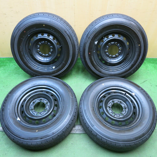 新車外し！25年★トヨタ ハイエース 純正 スチール 195/80R15 107/105S ブリヂストン エコピア RD613 15インチ PCD139.7/6H★5090401HAノ