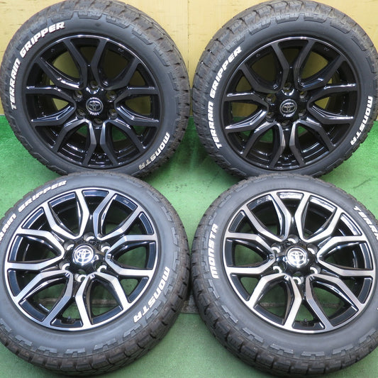 バリ溝！25年！キレイ！9.5分★ハイエース仕様 ハイラックス GR スポーツ 純正 225/55R18 モンスタ TERRAIN GRIPPER PCD139.7/6H★5080806NJノ