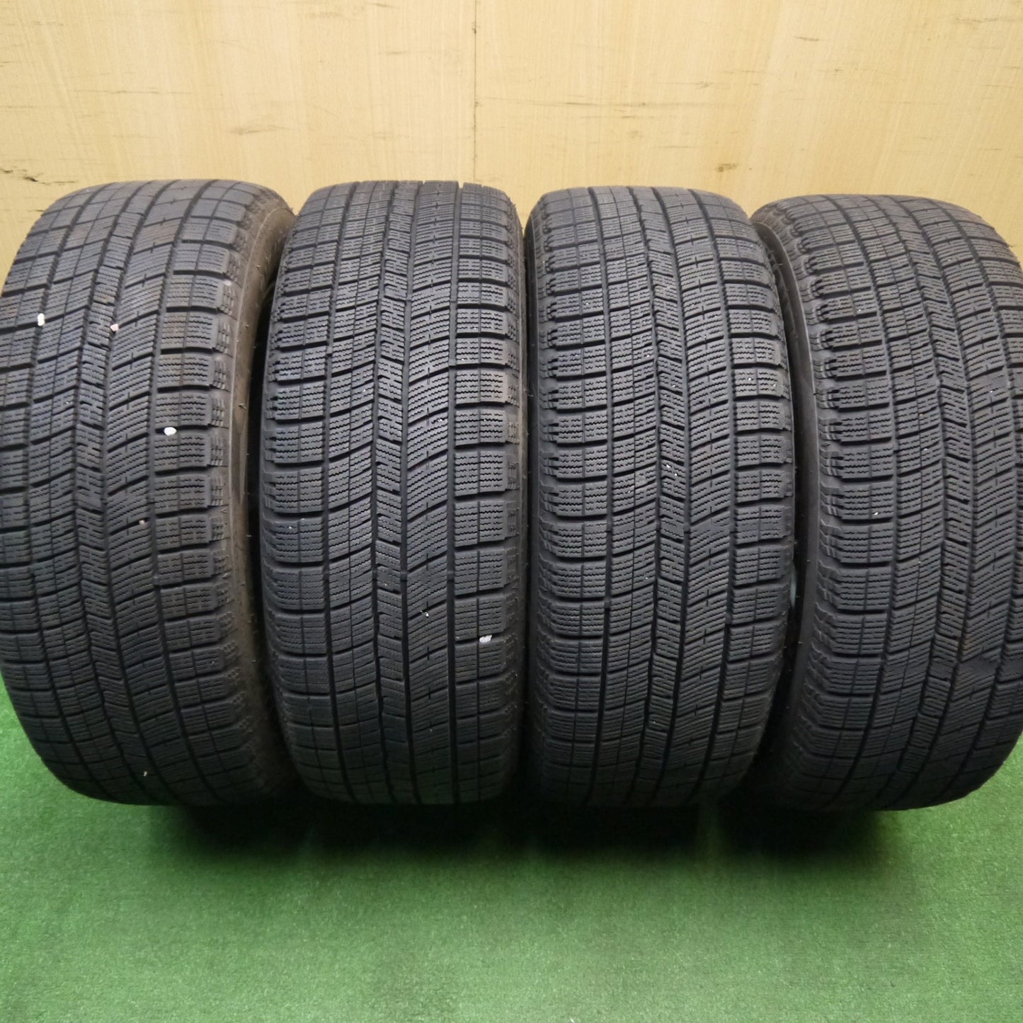 バリ溝！22年！9.5分★SAAB サーブ 9-3 純正 215/55R16 スタッドレス ナンカン アイス アクティバ AW-1 16インチ PCD110/5H★5122208Hス