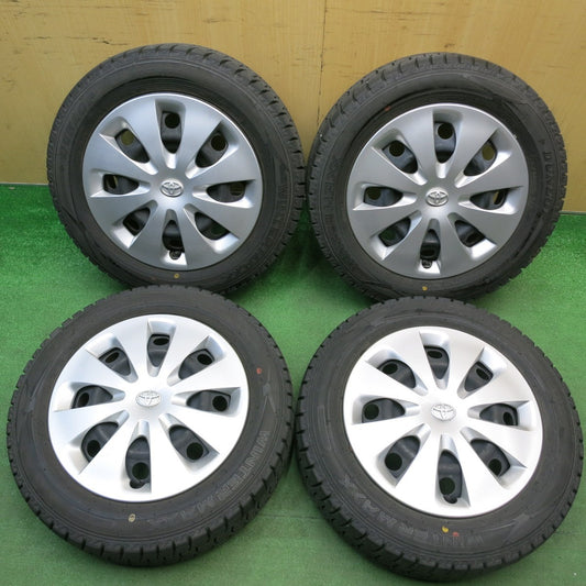 バリ溝！23年！キレイ！9.5分★トヨタ アクア 純正 スチール 175/65R15 スタッドレス ダンロップ ウインターマックス WM02 15インチ PCD100/4H★6032912HAス