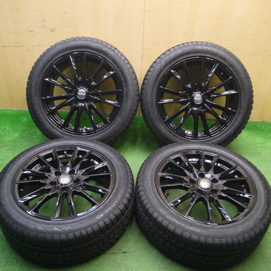 [送料無料] バリ溝！キレイ！9.5分★スタッドレス 215/55R17 インターステート DURATION30 LeyBahn GBX レイバーン 17インチ PCD114.3/5H★5030508Hス