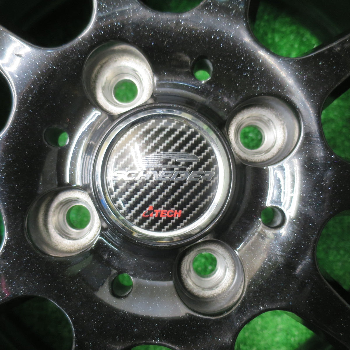 バリ溝！キレイ！9分★スタッドレス 155/65R14 ブリヂストン ブリザック VRX SCHNEIDER シュナイダー 14インチ PCD100/4H★5101102NJス