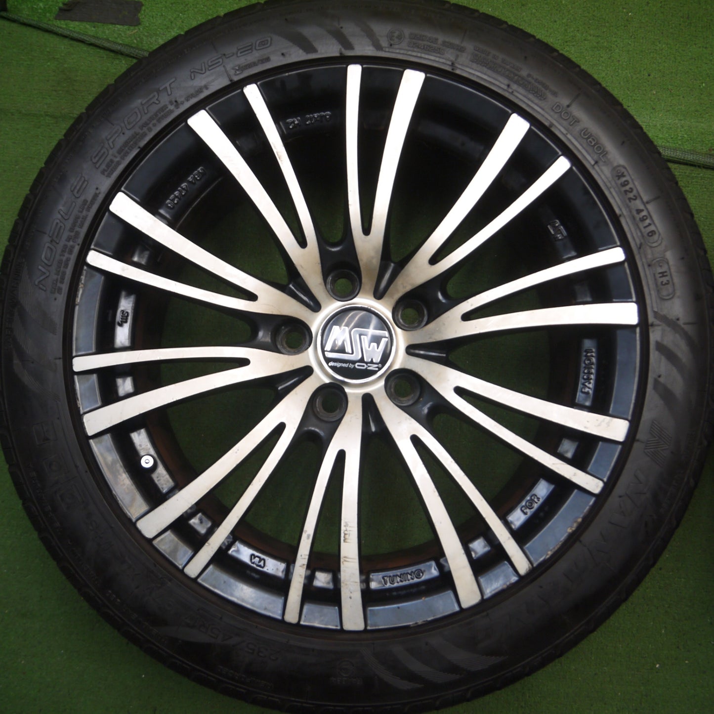 *送料無料* バリ溝！9.5分★ベンツ 等 MSW O・Z 235/45R17 ヨコハマ DNA エコス ES300 ナンカン NOBLE SPORT NS-20 PCD112/5H★4050101Hノ