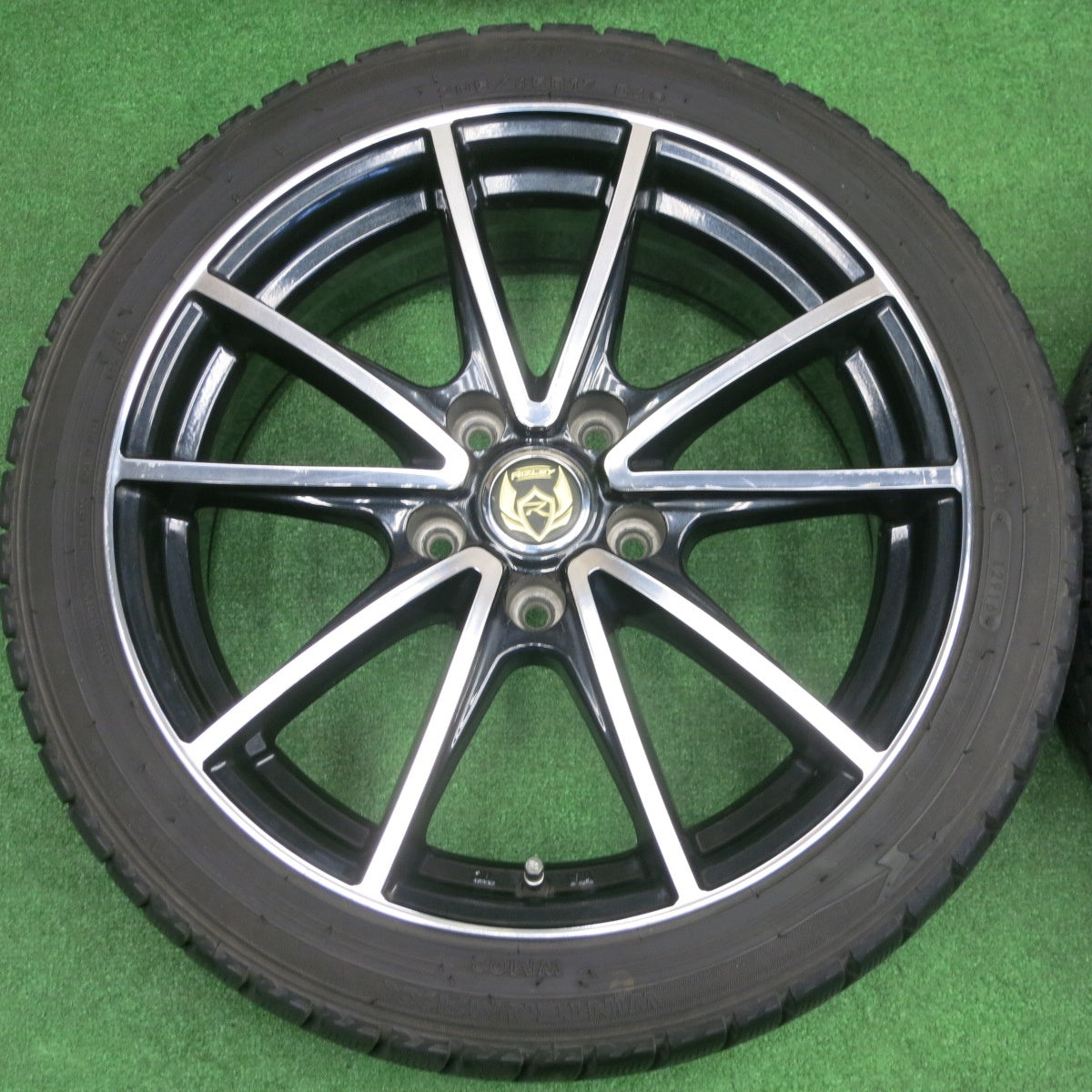 バリ溝！9.5分★スタッドレス 205/45R17 ダンロップ ウインターマックス WM02 RiZLEY ライツレー 17インチ PCD114.3/5H★6020701NKス