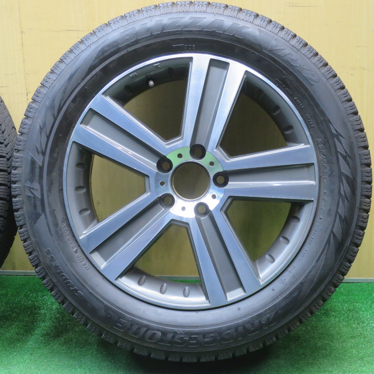 バリ溝！9.5分★ベンツ Vクラス W447 EuroPremium WERNER 225/55R17 スタッドレス ブリヂストン ブリザック VRX2 ユーロプレミアム ヴェルナー 17インチ PCD112/5H★5122503NJス