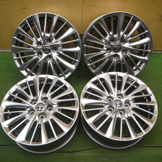*送料無料* キレイ★トヨタ 30系 アルファード ヴェルファイア 後期 純正 ホイール 17インチ 17×6.5J PCD114.3/5H★4062405Hホ