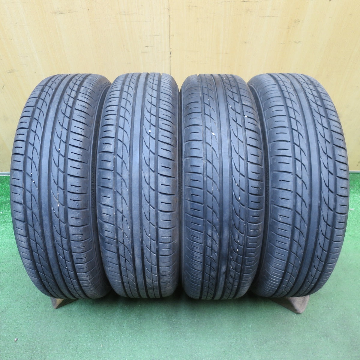 バリ溝！24年！9.5分◎155/65R13 プラクティバ ヨコハマ 製 Empfehlung 社外 アルミ 13インチ PCD100/4H◎6072702NJノ