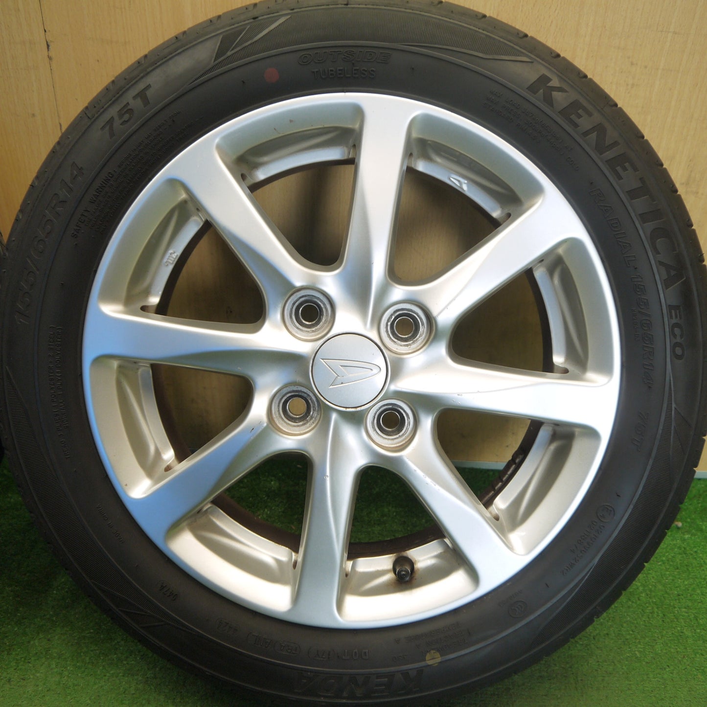 4本価格！24年◎ダイハツ タント 純正 155/65R14 ケンダ KENETICA ECO 14インチ PCD100/4H◎6080301Hノ