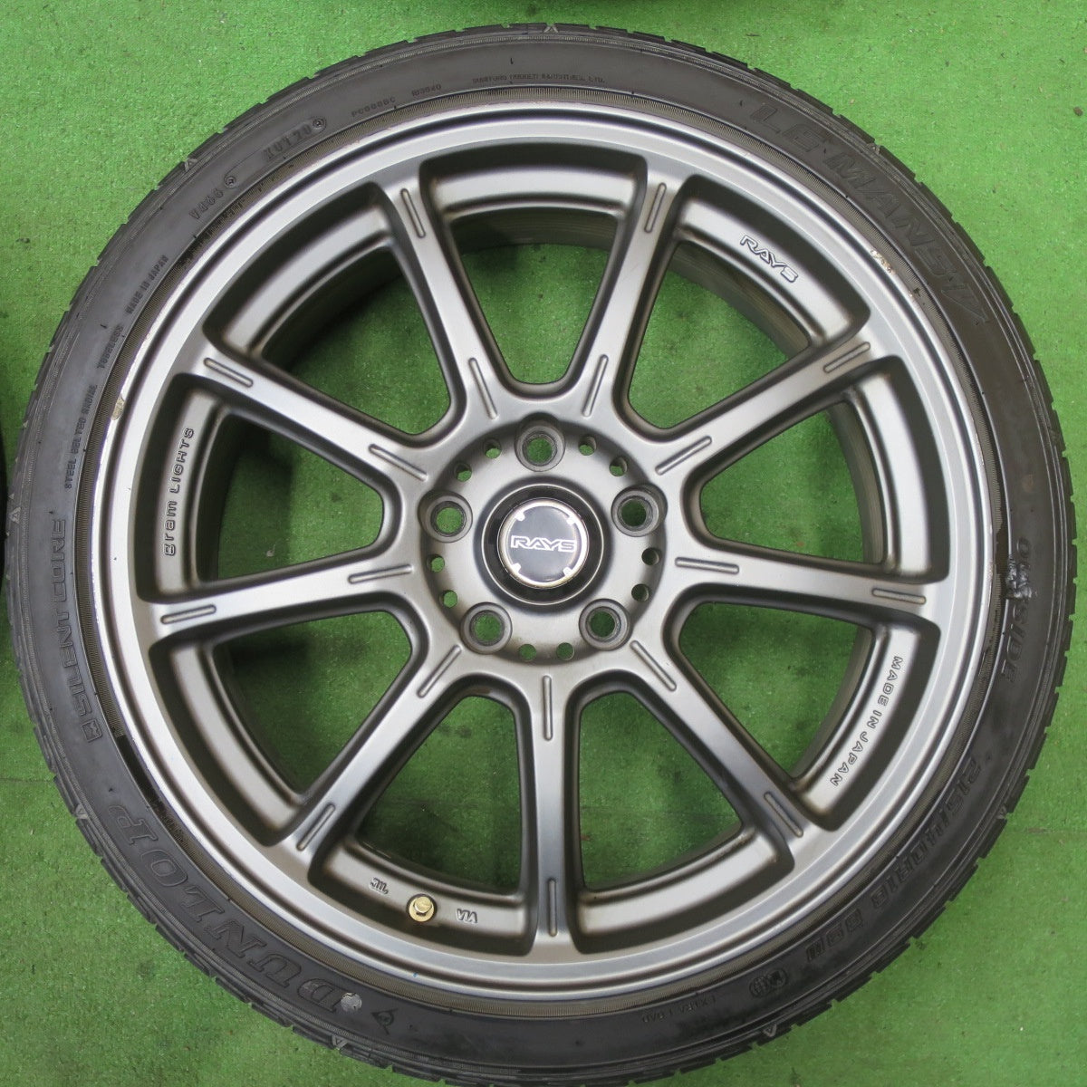 4本価格★RAYS gram LIGHTS 57G 215/40R18 ダンロップ LE MANS V ルマン5 レイズ グラムライツ 18インチ PCD114.3/5H★5060504TTノ