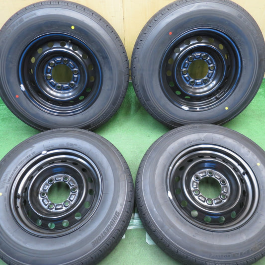 新車外し！26年◎トヨタ ハイエース 純正 スチール 195/80R15 107/105S ブリヂストン エコピア RD613 15インチ PCD139.7/6H◎6091908NJノ