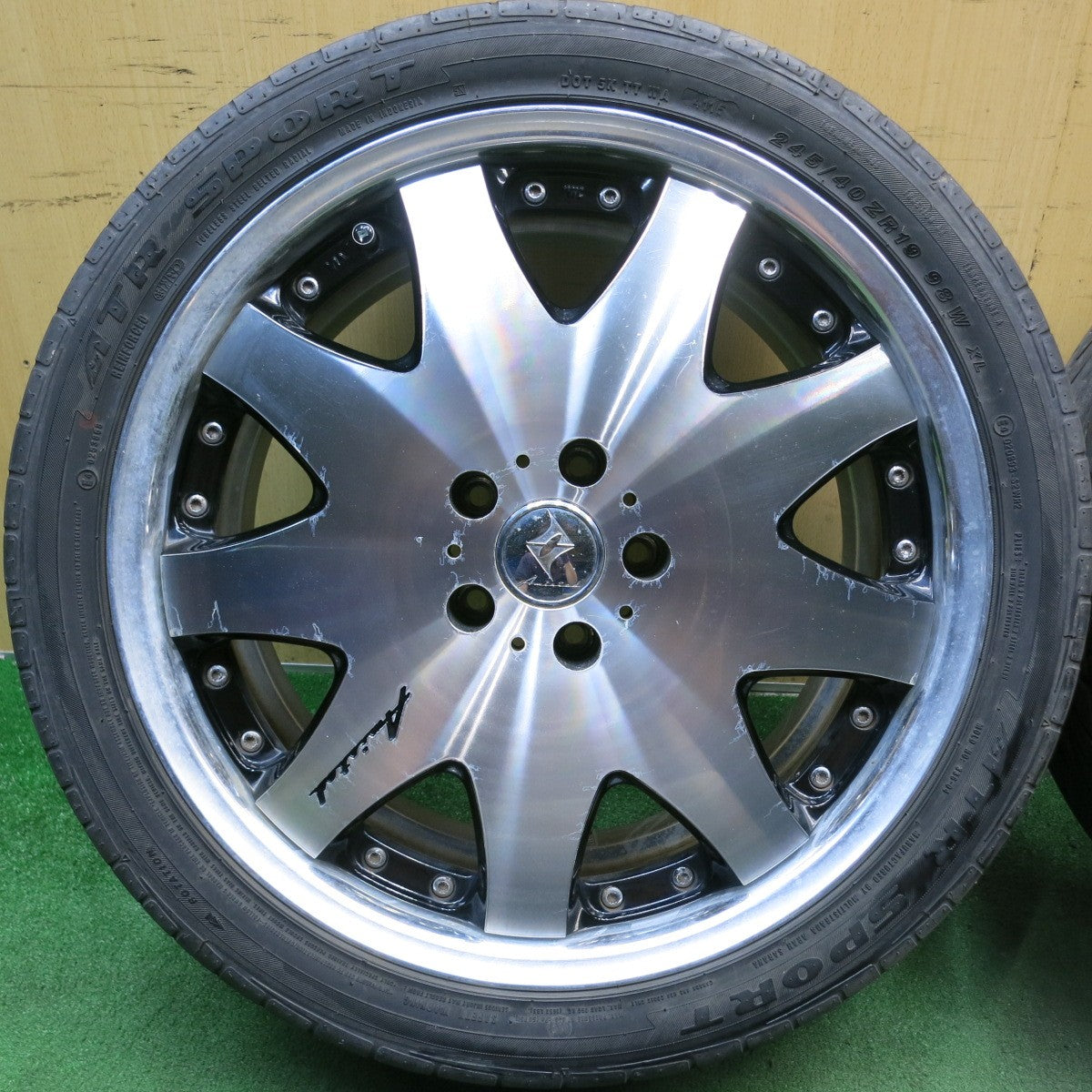 4本価格◎Amistad クラウド 245/40R19 ATR SPORT アミスタット ATRスポーツ 19インチ PCD114.3/5H◎6061301HAノ