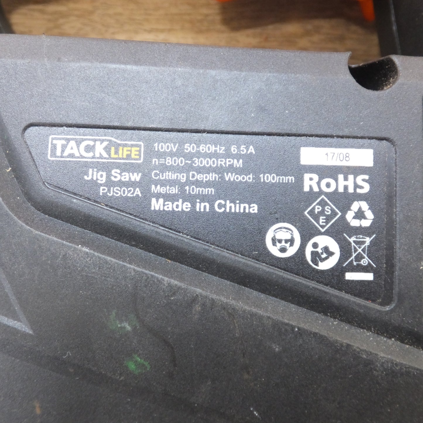 [送料無料] ★タックライフ TACK LIFE ジグソー Jig Saw PJS02A　100V 50-60Hz 6.5A　Wood 100mm Metal 10mm★
