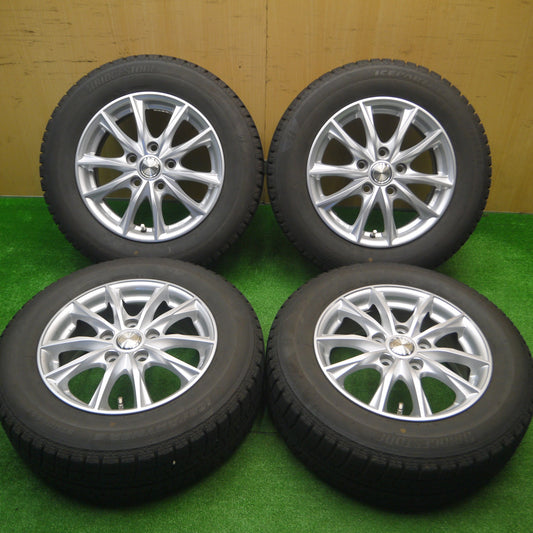 [送料無料] バリ溝！21年！キレイ！9分★スタッドレス 195/65R15 ブリヂストン アイスパートナー2 Exceeder エクシーダー 15インチ PCD114.3/5H★4091102Hス