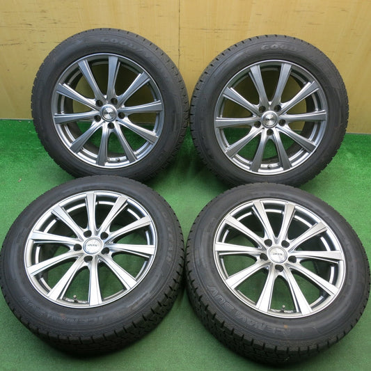 バリ溝！キレイ！9.5分★スタッドレス 235/55R18 グッドイヤー アイスナビ SUV D.O.S. DOS 社外 アルミ 18インチ PCD114.3/5H★6012510HAス