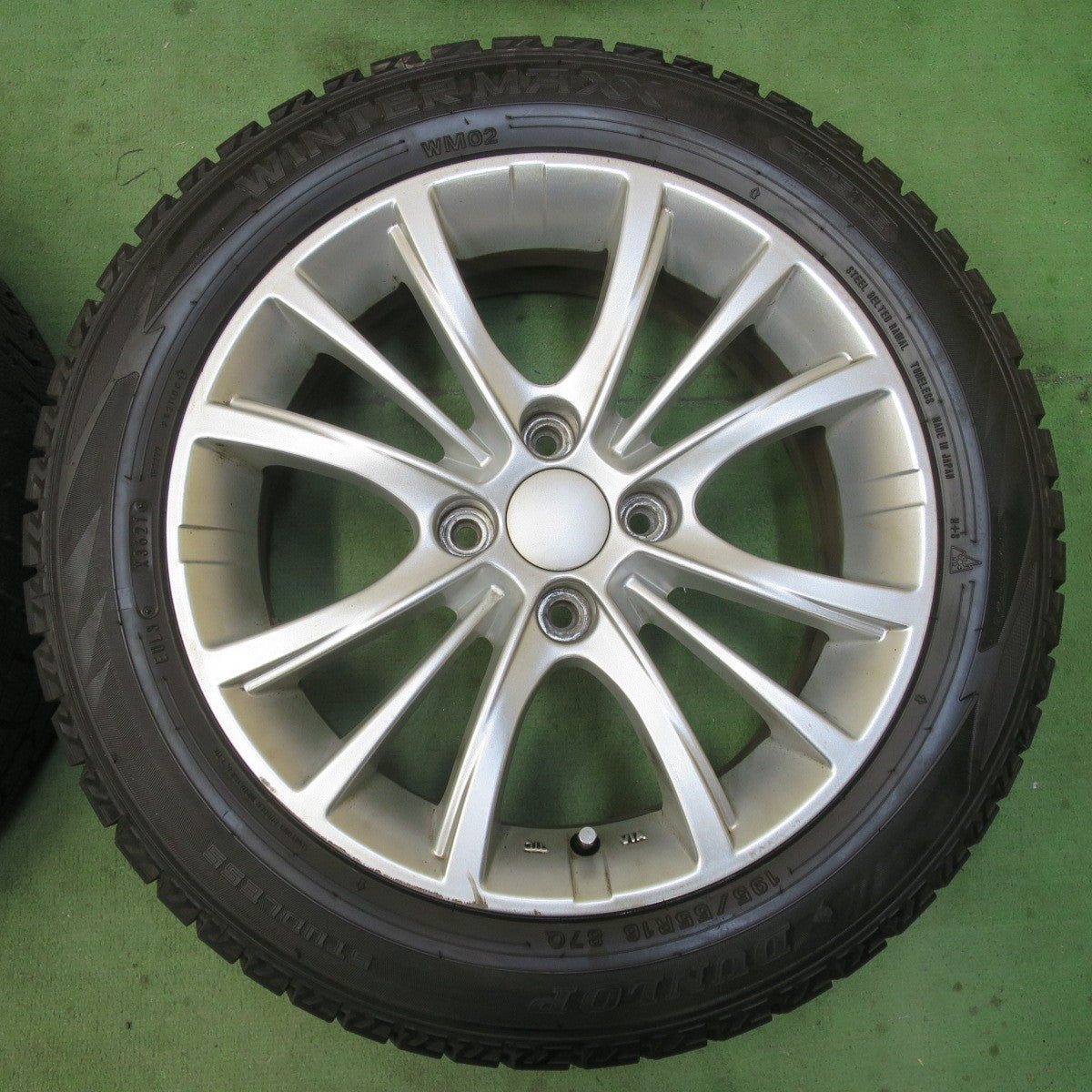 バリ溝！9.5分★プジョー 等 ATS CP Type 195/55R16 スタッドレス ダンロップ ウインターマックス WM02 CPタイプ 16インチ PCD108/4H★6021505IMス