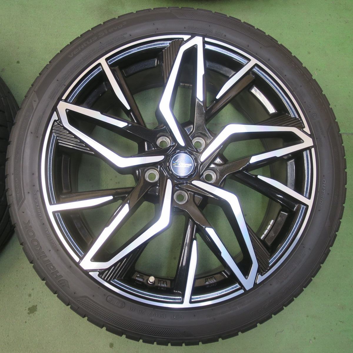 バリ溝！25年！キレイ！9.5分◎215/45R18 ハンコック ベンタス S1 evo3 Chronus クロノス 18インチ PCD114.3/5H◎6090701IMノ