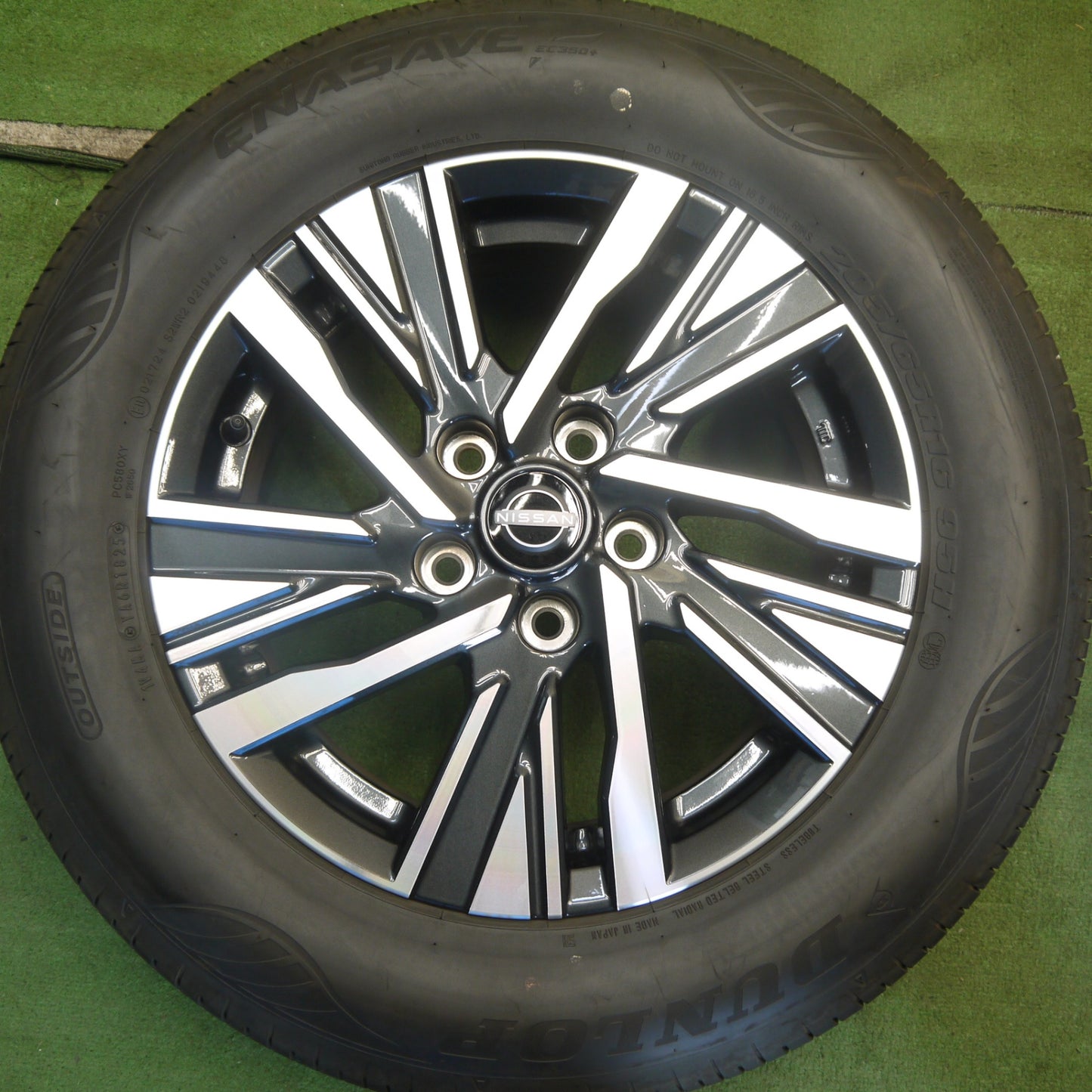 バリ溝！25年！キレイ！9分◎日産 C28 セレナ 純正 205/65R16 ダンロップ エナセーブ EC350+ 16インチ PCD114.3/5H◎6061201Hノ