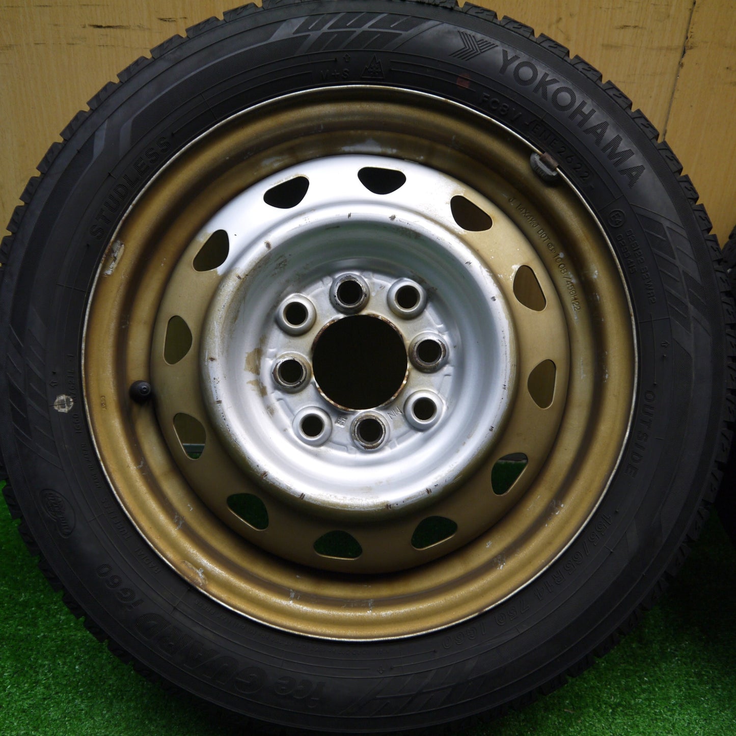 4本価格！22年★スタッドレス 155/65R14 ヨコハマ アイスガード iG60 スチール ホイール 14インチ PCD100/4H★5110401Hス