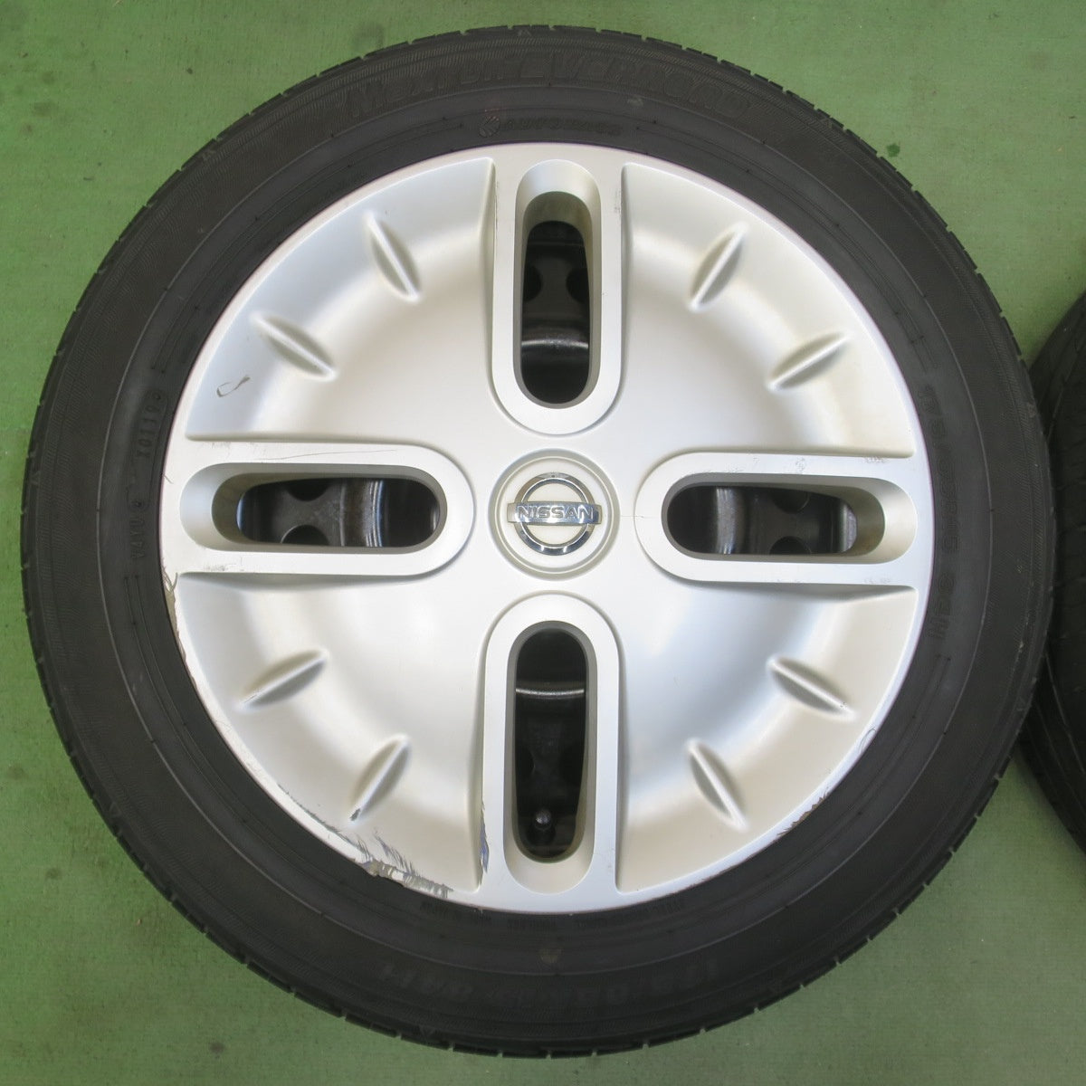 4本価格★日産 キューブ 純正 スチール 175/65R15 オートバックス Maxrun EVERROAD 15インチ PCD100/4H★6042604IMノ