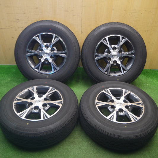 [送料無料] バリ溝！23年！キレイ！8.5分★トヨタ 200系 ハイエース 純正 OP 195/80R15 107/105N ブリヂストン エコピア RD613 15インチ PCD139.7/6H★5020511Hノ