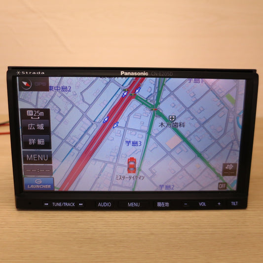 ♪Panasonic Strada メモリーナビ カー ナビ CN-E205D パナソニック ストラーダ 地図データ 2014年 SD CD♪ [送料無料]
