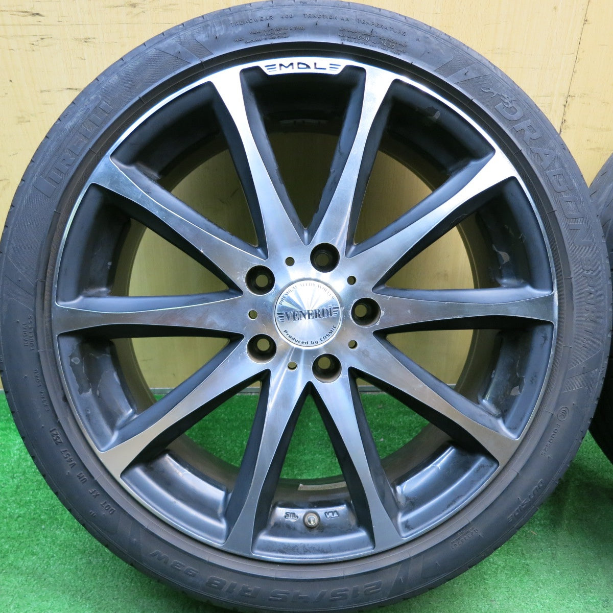 4本価格！21年★215/45R18 ピレリ ドラゴン スポーツ TM VENERDi COSMIC ヴェネルディ コスミック 18インチ PCD114.3/5H★5060604AKノ