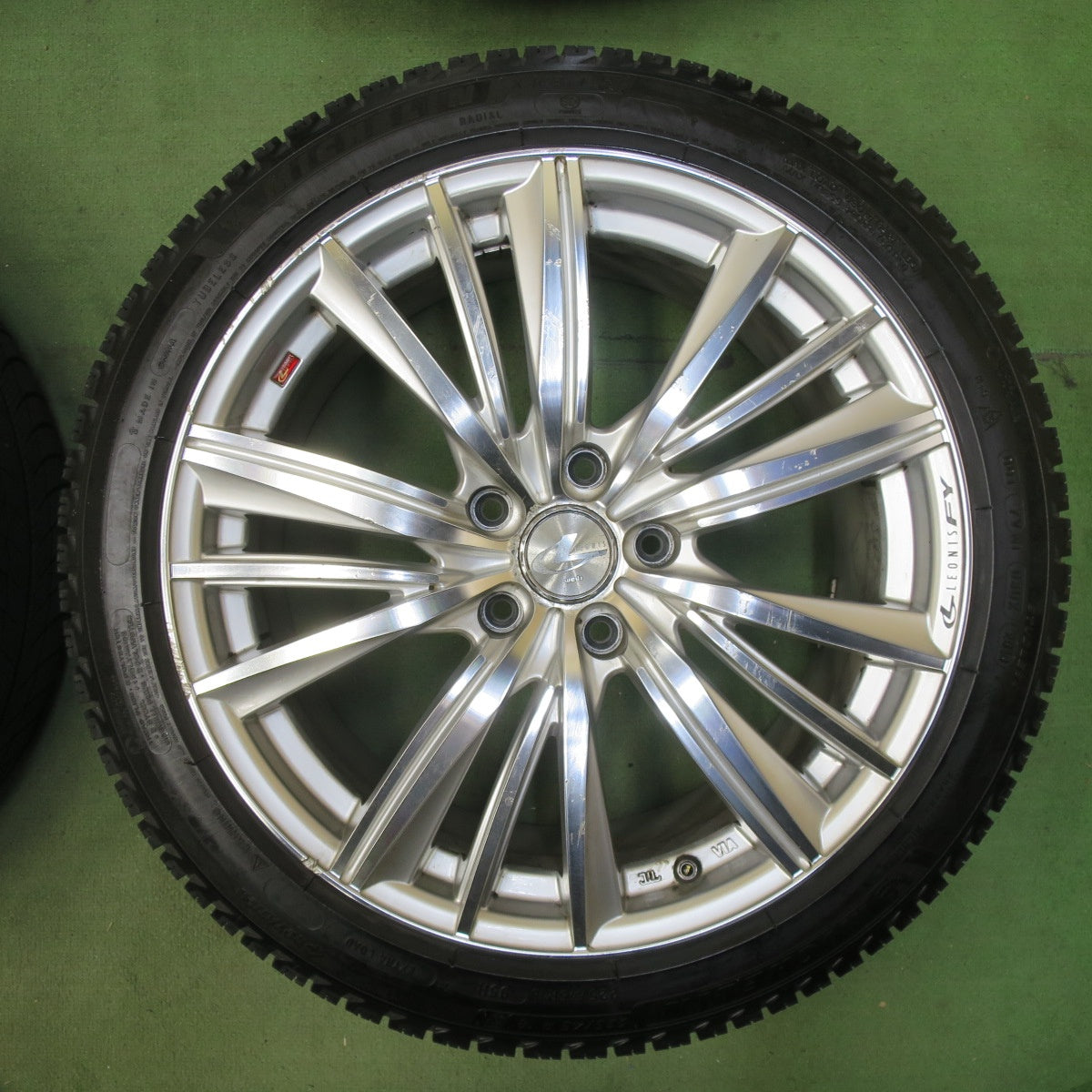 4本価格★LEONIS FY 225/45R18 スタッドレス ミシュラン X-ICE3+ 18インチ レオニス PCD114.3/5H★5111002TTス