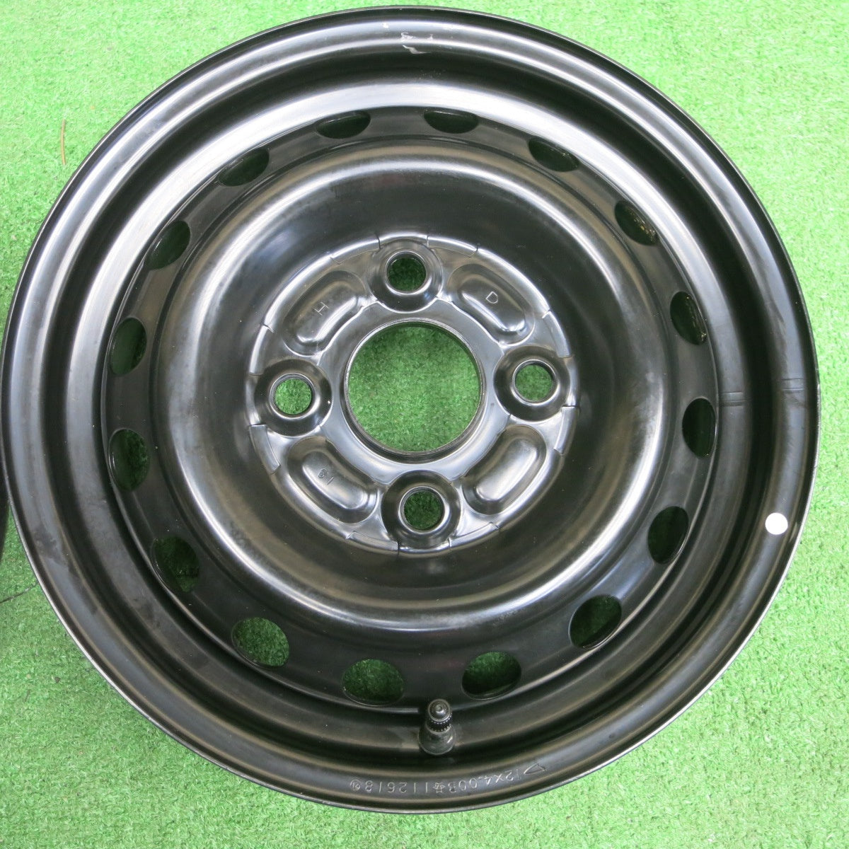 新車外し★ダイハツ ハイゼット カーゴ 純正 スチール ホイール 12インチ 12×4.00B PCD100/4H★6021501NKホ