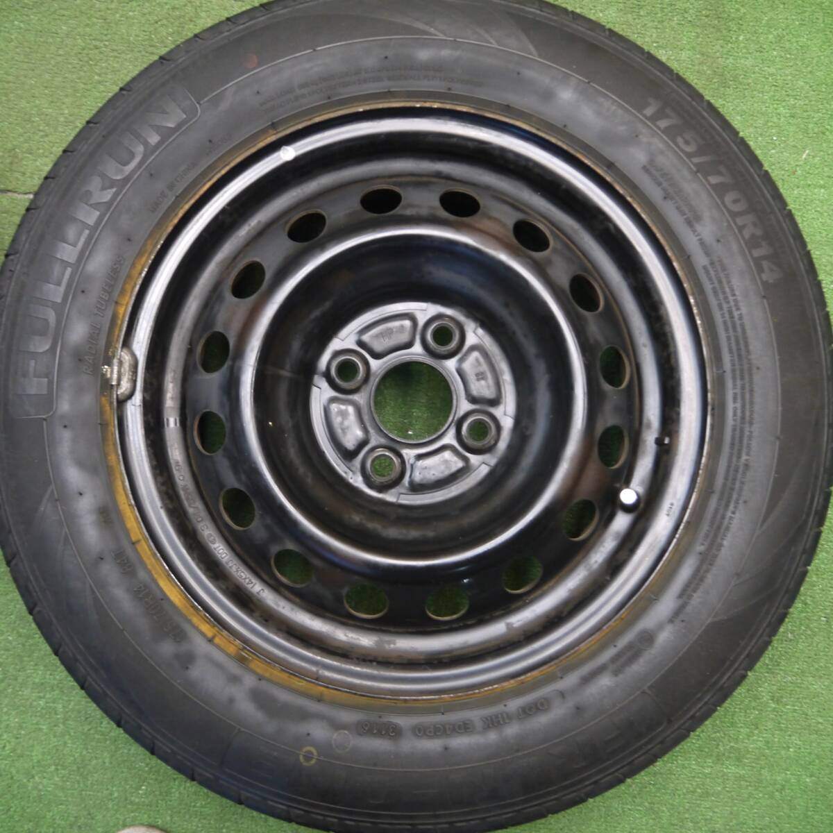 4本価格★175/70R14 フルラン FRUN-ONE スチール ホイール 14インチ PCD100/4H★5012212Hノ