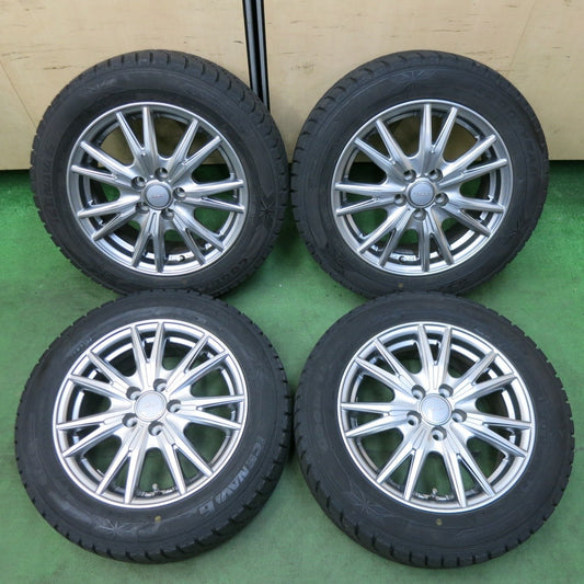 バリ溝！キレイ！9分★シエンタ 等 185/60R15 スタッドレス グッドイヤー アイスナビ6 VELVA KEVIN ヴェルヴァ 15インチ PCD100/5H★5010808SYス