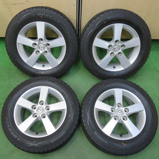バリ溝！8.5分★マツダ プレマシー 純正 195/65R15 スタッドレス ダンロップ ウインターマックス WM01 15インチ PCD114.3/5H★5071603イス