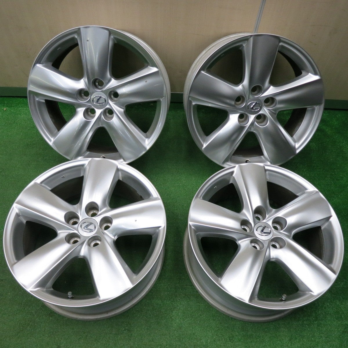 [送料無料] キレイ★レクサス LS 460 バージョンS 純正 ホイール 19インチ 19×8J PCD120/5H★4121002NJホ
