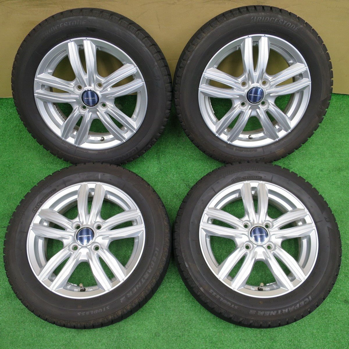バリ溝！22年！キレイ！8.5分★スタッドレス 155/65R14 ブリヂストン アイスパートナー2 GRADUAL グラデュアル 14インチ PCD100/4H★5122802NKス