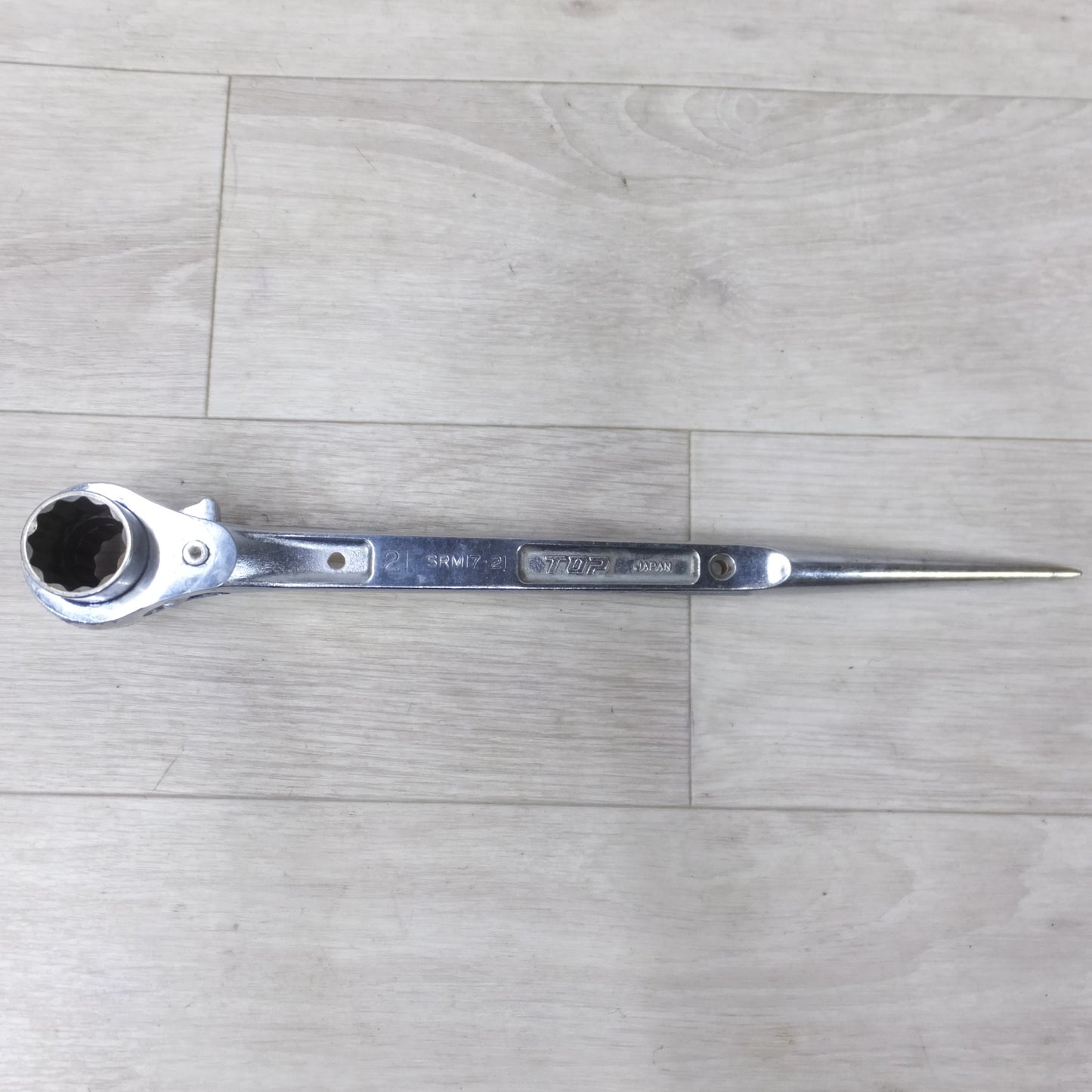 [送料無料] ◆TOP トップ工業 ステンレス ラチェット レンチ 17mm 21mm 12角 SRM17-21 工具◆