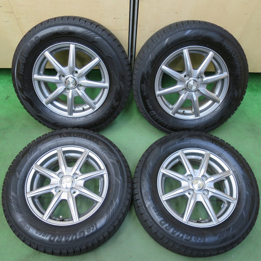 バリ溝！23年！キレイ！ほぼ10分★スタッドレス 185/70R14 ヨコハマ アイスガード iG60 LAYCEA レイシア 14インチ PCD100/4H★5103109イス