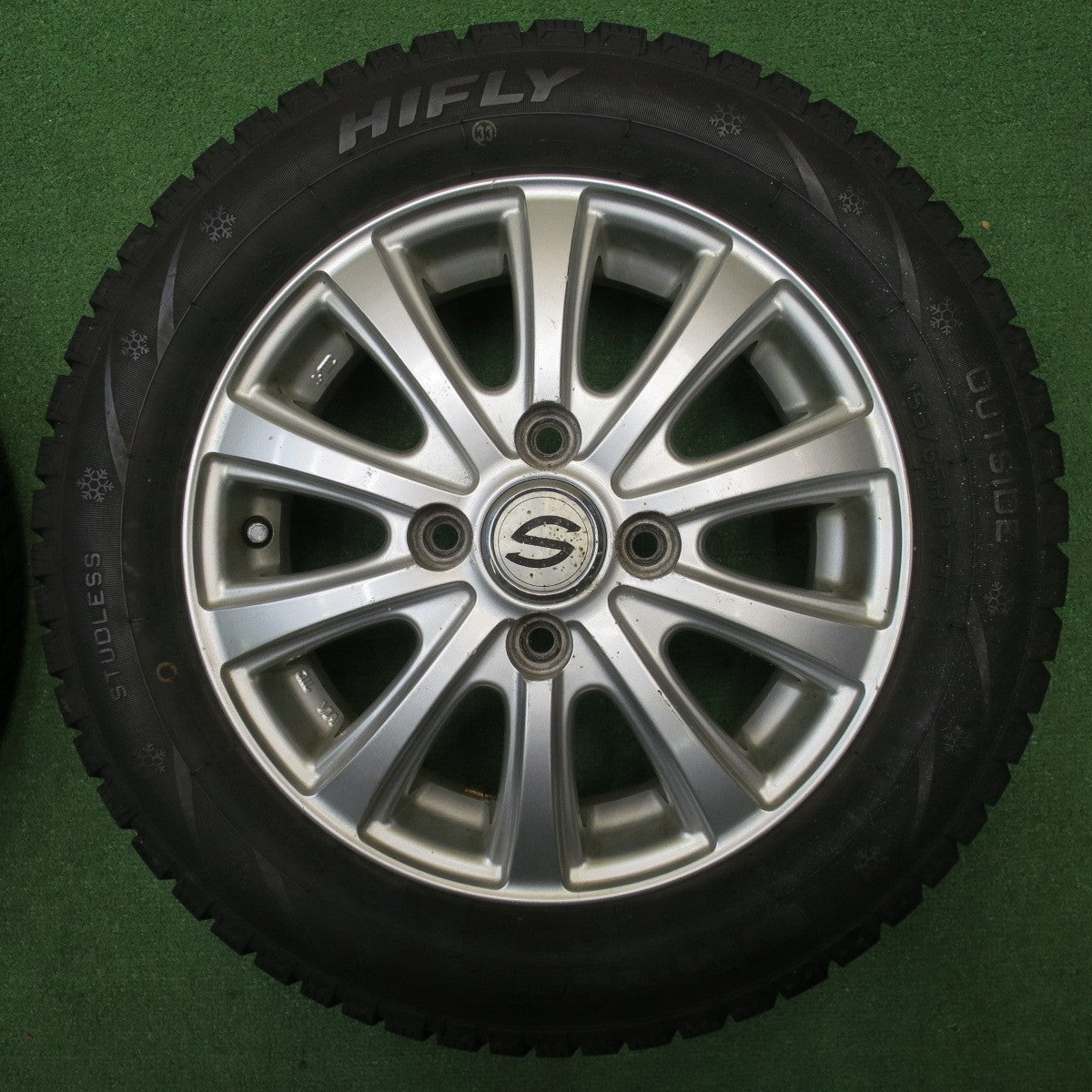 4本価格！22年★スタッドレス 155/65R13 ハイフライ Win-turi 212 社外 アルミ 13インチ PCD100/4H★5122401NJス