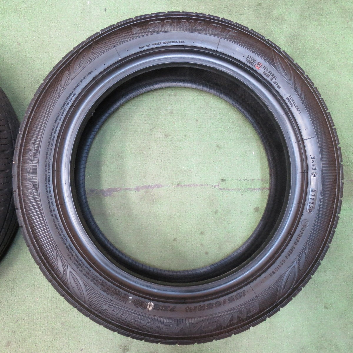 新車外し！25年★155/65R14 ダンロップ エナセーブ EC300+ タイヤ 14インチ デイズ ムーヴ ルークス タント ワゴンR 等★5120601イノタ