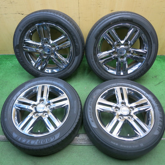 4本価格★日産 セレナ ライダー 純正 AUTECH 195/60R16 グッドイヤー イーグル RVF ECO オーテック 16インチ PCD114.3/5H★5091109HAノ