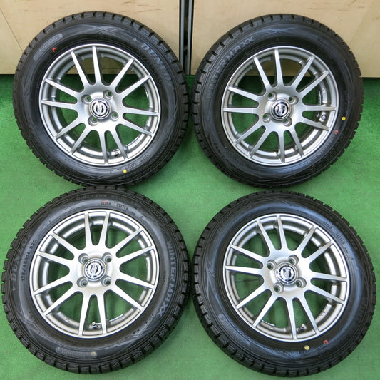 *送料無料* 超バリ溝！キレイ！ほぼ10分★スタッドレス 175/65R14 ダンロップ ウインターマックス WM01 NIRVANA NV ニルバーナ ニルヴァーナ PCD100/4H★4052007イス