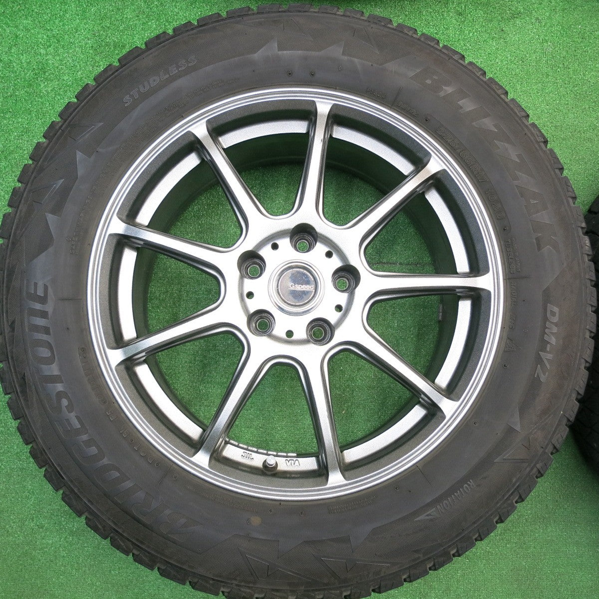 4本価格★スタッドレス G.Speed 225/65R17 ブリヂストン ブリザック DM-V2 Gスピード 17インチ PCD114.3/5H★5110616HAス