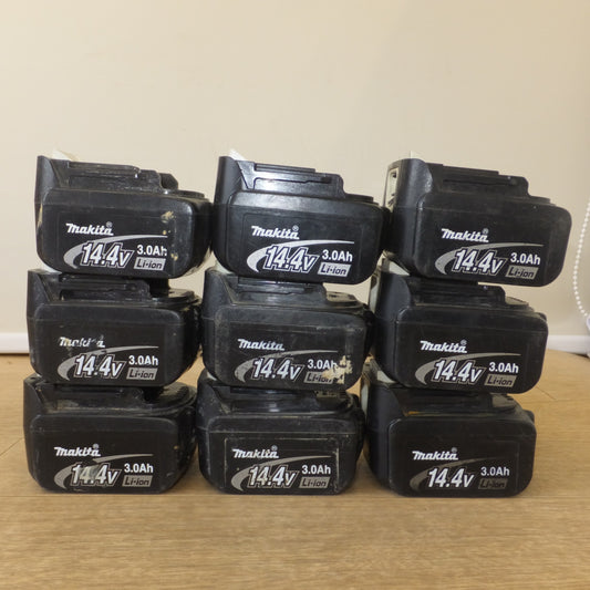 [送料無料] ジャンク★マキタ makita Li-ion バッテリ BL1430 DC14.4V 3.0Ah 44Wh 9個 セット★