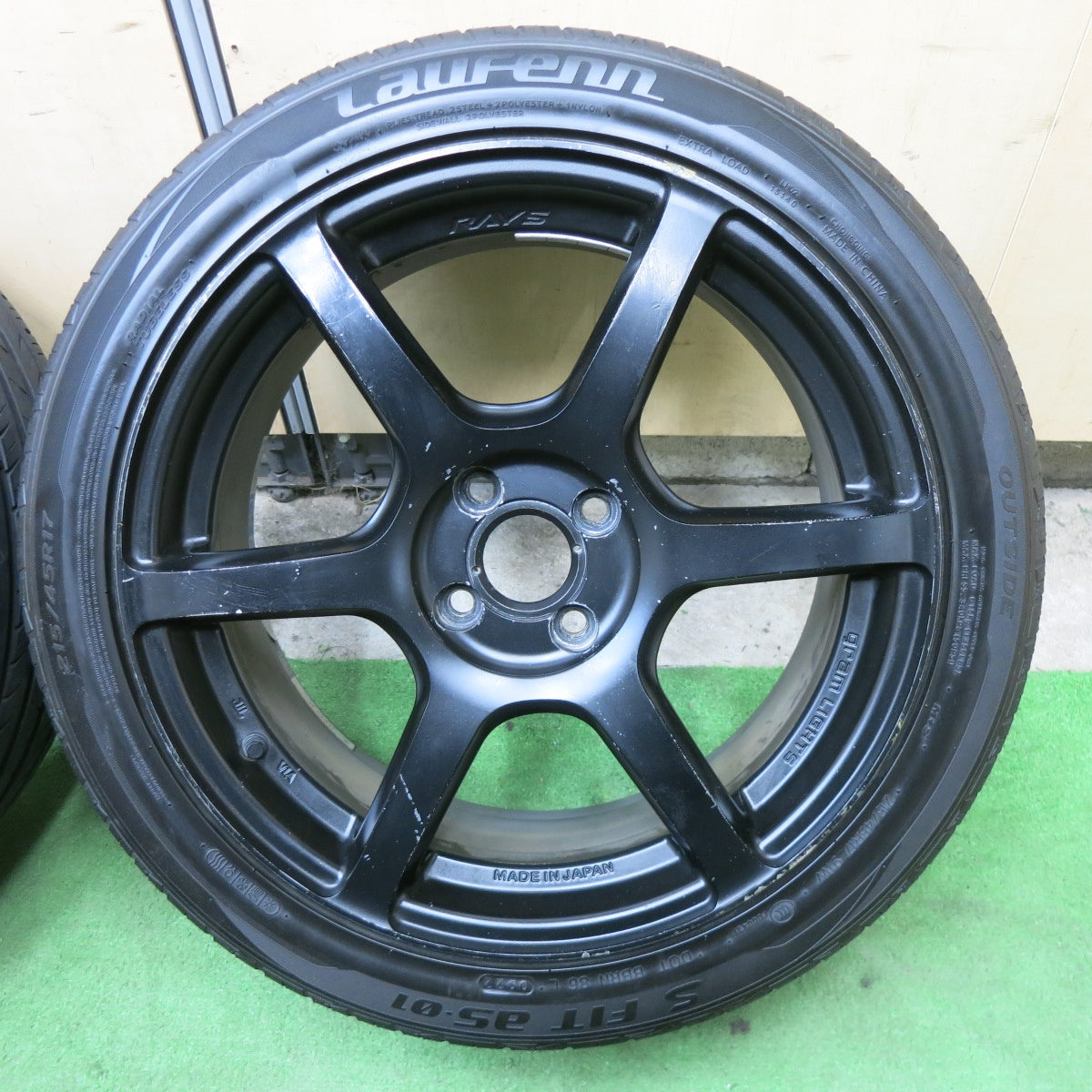 4本価格！22年★RAYS gramLIGHTS 57C6 215/45R17 ラウフェン S FIT as-01 レイズ グラムライツ 17インチ PCD100/4H★6012401ナノ