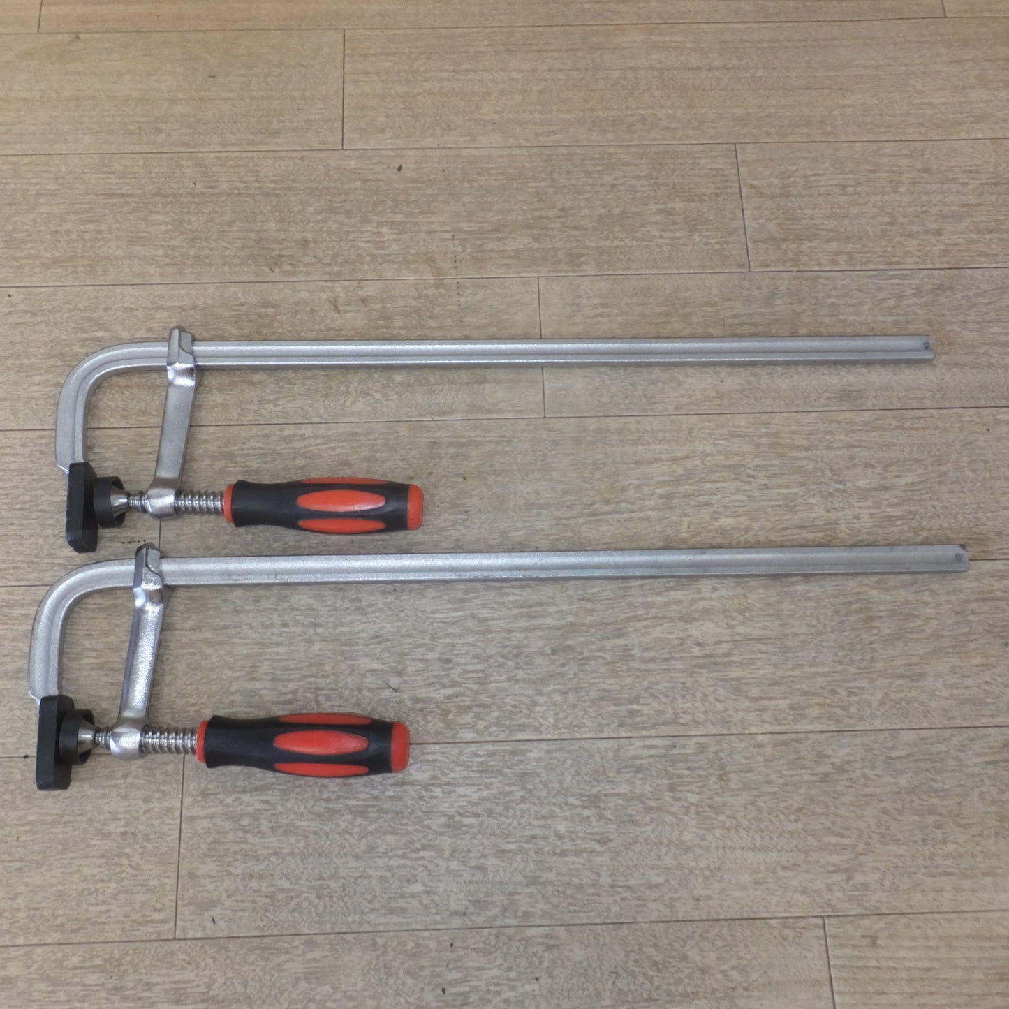[送料無料] ★F型クランプ メーカー 形式 不明　1200×80mm 2個　450×80mm 2個　セット★